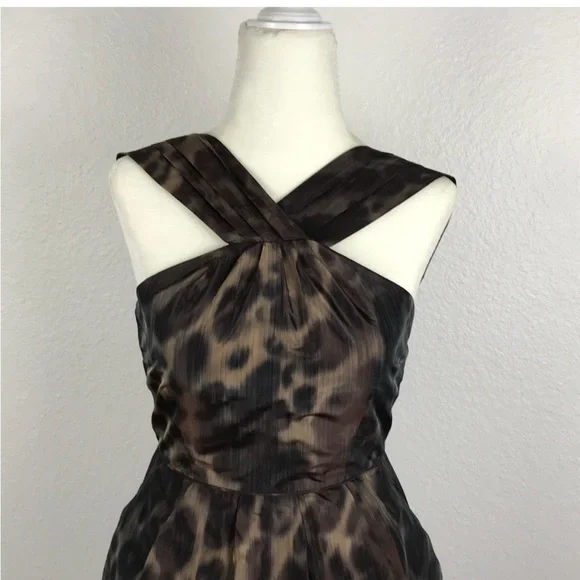 Banana Republic Petite Animal Print Dress - Picture 2 of 7